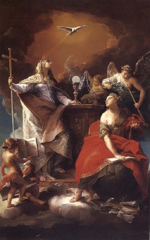 Pompeo Batoni Religious allegory oil painting picture